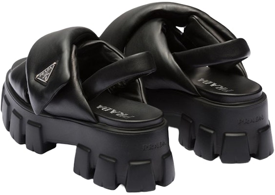 (Women) Prada Monolith Padded 55mm Sandals Black Nappa Leather 1X123N_2DL8_F0002_F_055 Shop (Women) Prada Monolith Padded 55mm Sandals Black Nappa Leather 1X123N_2DL8_F0002_F_055