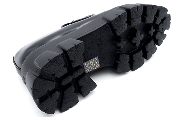 (W) Prada Monolith Pointy Brushed Leather Loafers 'Black' 圖 5