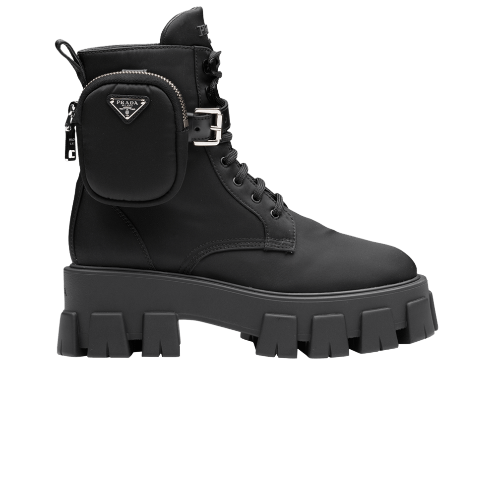 Buy (W) プラダ モノリス レースアップブーツ (黒) 1T549M-1YFL-F0002