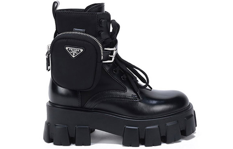 Order (W) 普拉达Monolith再生尼龙华达呢靴'黑色迷你包' 1T255M_3LFR_F0002_F_B055