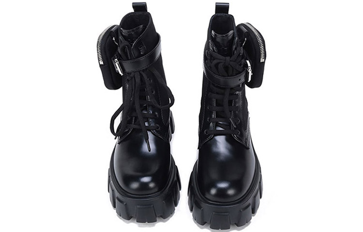 Shop (W) 普拉达Monolith再生尼龙华达呢靴'黑色迷你包' 1T255M_3LFR_F0002_F_B055