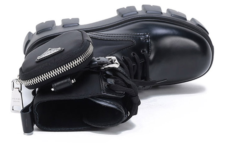 Purchase (W) 普拉达Monolith再生尼龙华达呢靴'黑色迷你包' 1T255M_3LFR_F0002_F_B055