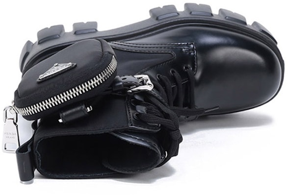 (W) 普拉达Monolith再生尼龙华达呢靴'黑色迷你包' 1T255M_3LFR_F0002_F_B055 Purchase (W) 普拉达Monolith再生尼龙华达呢靴'黑色迷你包' 1T255M_3LFR_F0002_F_B055