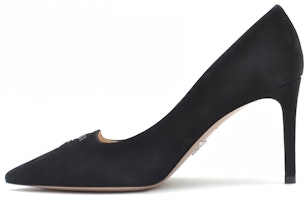 (Women) Prada Mule High Heels 'Black Velvet' 1I718L_008_F0002 (Women) Prada Mule High Heels 'Black Velvet' 1I718L_008_F0002