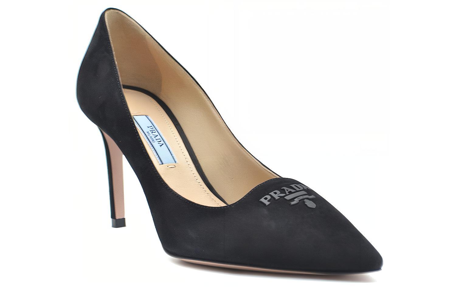 Lookbook (W) Prada Mules Talons Hauts ''Velours Noir'' 1I718L_008_F0002