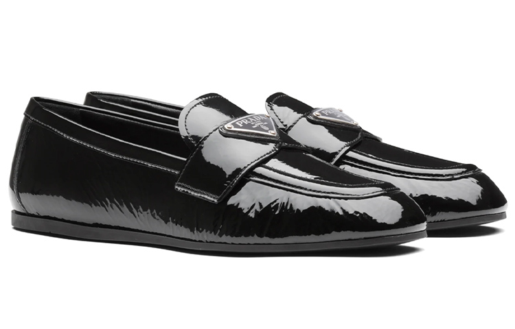 (W) Prada Naplak Leather Loafers 'Black' 圖 2