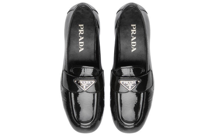 (W) Prada Naplak Leather Loafers 'Black' 圖 4