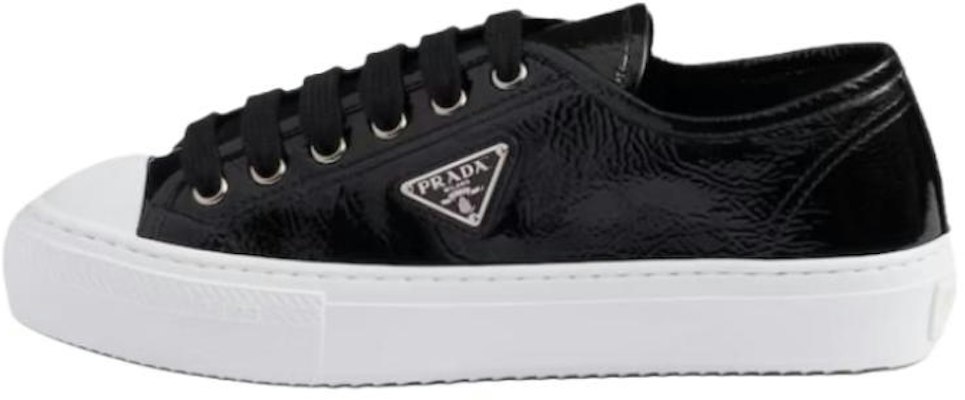 (Women) PRADA Naplak Leather Round Toe Low-Top Sneakers Women’s Black 1E770N_H27_F0632_F_035 Buy (Women) PRADA Naplak Leather Round Toe Low-Top Sneakers Women’s Black 1E770N_H27_F0632_F_035