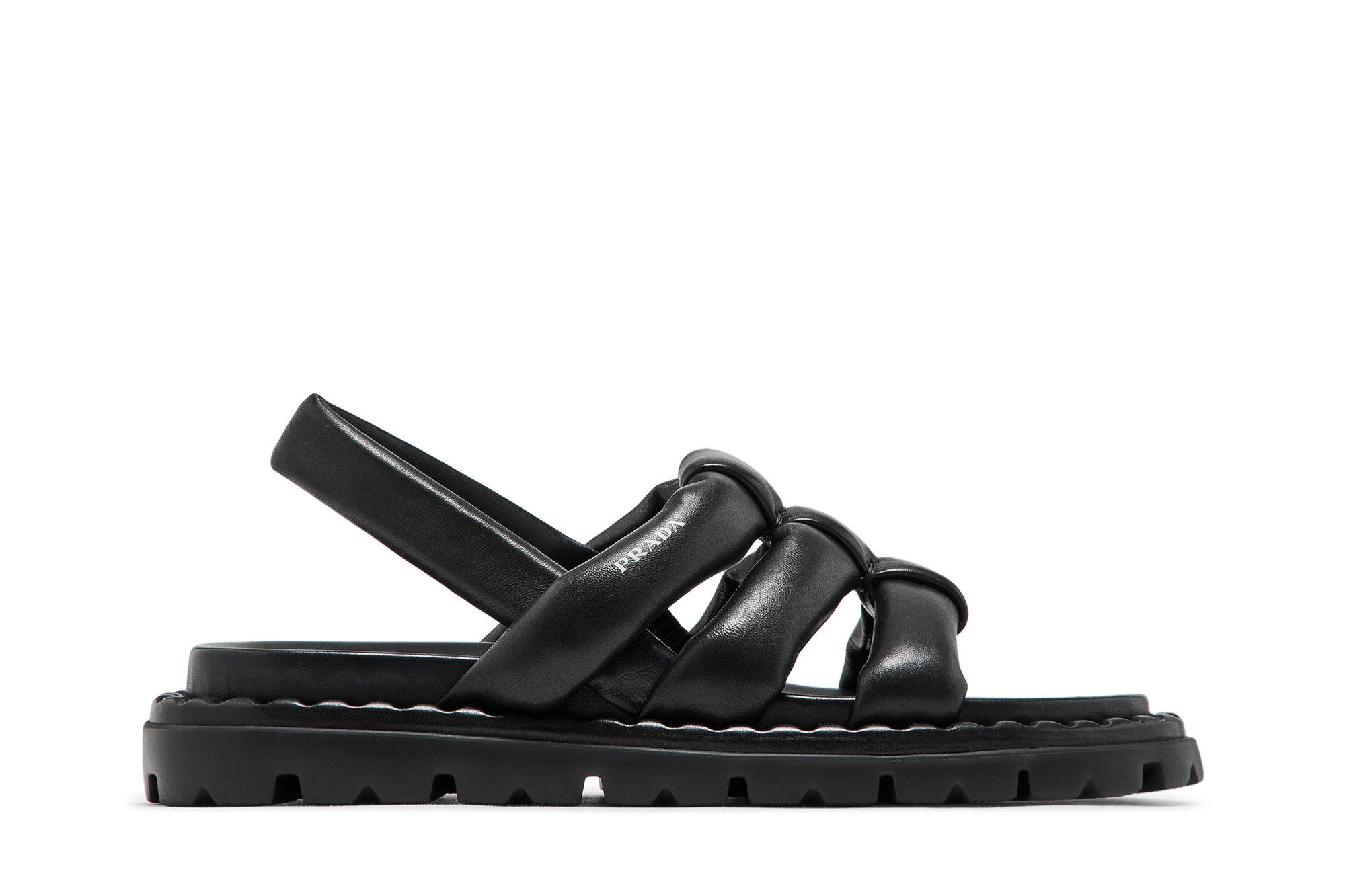 (W) Prada Nappa Sandal 'Black'