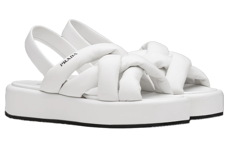 (W) Prada Nappa Sandal 'White' 圖 3
