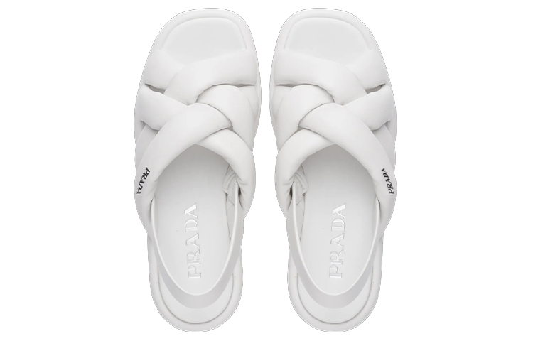(W) Prada Nappa Sandal 'White' 圖 4