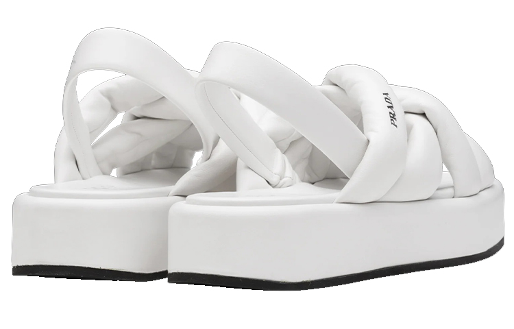 (W) Prada Nappa Sandal 'White' 圖 5
