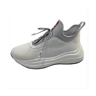 (W) Prada Neoprene Logo White