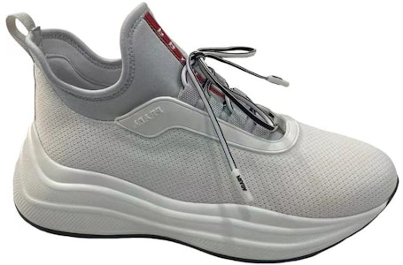 PRADA普拉達 織物 圓頭繫帶 低幫 生活休閒鞋 女款 白色 Order PRADA普拉達 織物 圓頭繫帶 低幫 生活休閒鞋 女款 白色