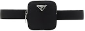 Buy (W) 普拉达女款黑色尼龙腰包,3厘米宽。 2CN0762DMN-F0002