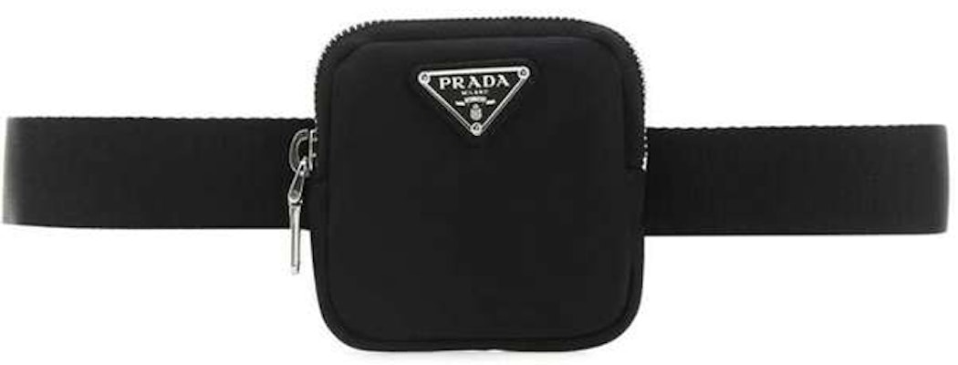 (W) 普拉达女款黑色尼龙腰包,3厘米宽。 2CN0762DMN-F0002 Order (W) 普拉达女款黑色尼龙腰包,3厘米宽。 2CN0762DMN-F0002