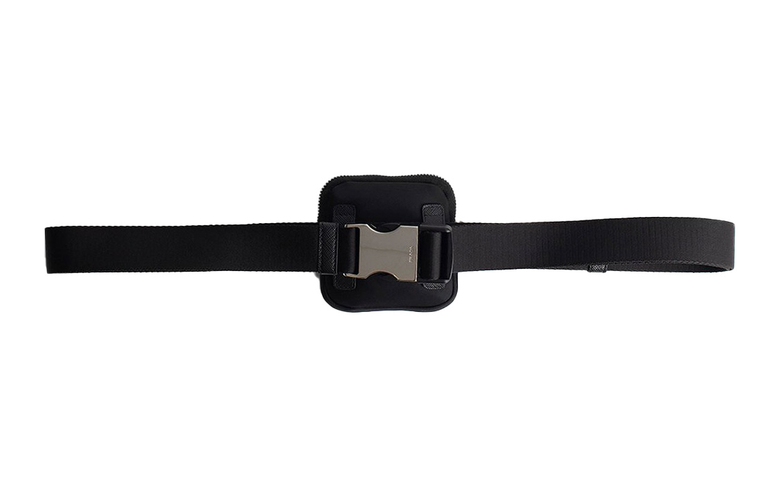 Shop (W) 普拉达女款黑色尼龙腰包，3厘米宽。 2CN0762DMN-F0002