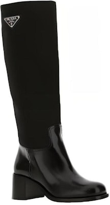 (Women) Prada Nylon Fabric High-Top Boots 'Sleek Patent Leather Black' 1W411M_3FLU_F0002_F_055 Lookbook (Women) Prada Nylon Fabric High-Top Boots 'Sleek Patent Leather Black' 1W411M_3FLU_F0002_F_055