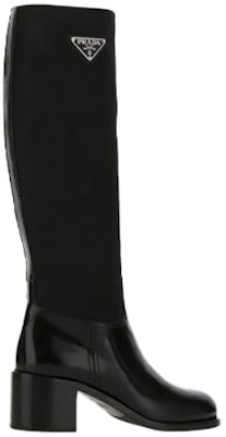(W) Botas Altas Prada de Nailon y Cuero Brillante Negro 1W411M_3FLU_F0002_F_055 Shop (W) Botas Altas Prada de Nailon y Cuero Brillante Negro 1W411M_3FLU_F0002_F_055