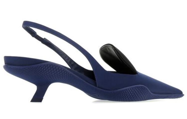 (W) Prada Nylon Gabardine High-Heeled Shoes 'Blue Black' 圖 4