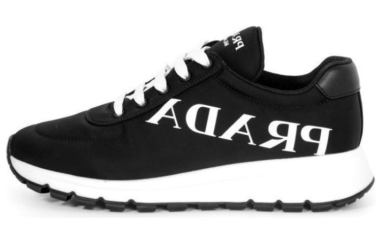 (Women) Prada Nylon Low Top 'Simple Fashion Black White' 2EG363_2OGE_F0002