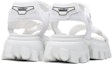 Shop (W) Sandal Prada Nilon 'Fesyen Anyaman Serbaguna Putih' 1X037M_3L74_F0009_F_050