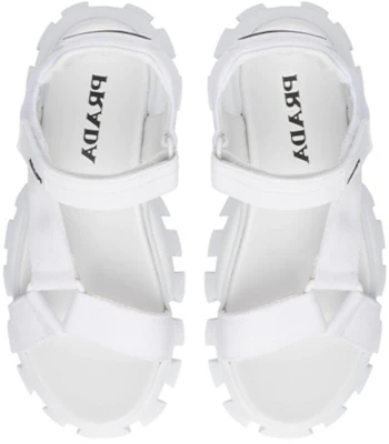 (W) Sandali Prada Nylon ''Intrecciati Moda Versatile Bianchi'' 1X037M_3L74_F0009_F_050 Purchase (W) Sandali Prada Nylon ''Intrecciati Moda Versatile Bianchi'' 1X037M_3L74_F0009_F_050