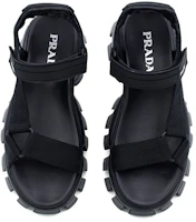 Shop (W) Sandal Olahraga Prada Nylon 'Hitam Elegan' 1X037M_3L74_F_0002
