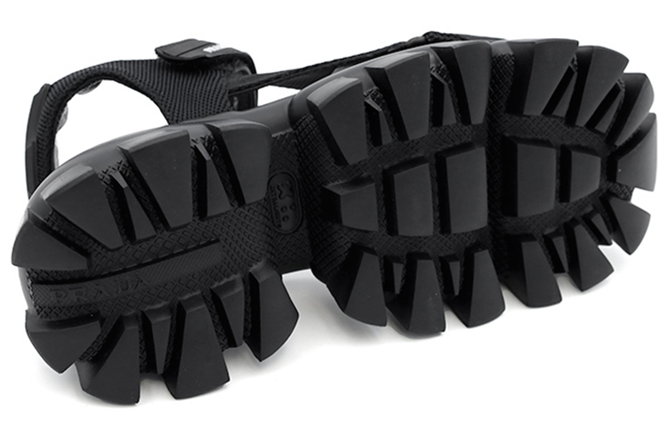 Purchase (W) Sandale de Sport en Nylon Prada ''Noir Élégant'' 1X037M_3L74_F_0002