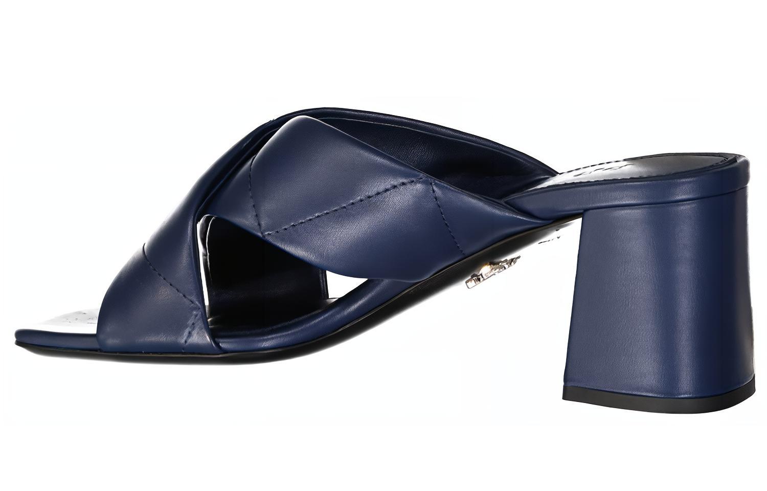 (W) Prada Open-Toe Calfskin Fashion Sandals 'Blue' 圖 4