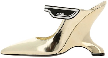 (Women) Prada Open-Toe Mule 'Gold Fashion' 1I464L_3AU1_F0846 (Women) Prada Open-Toe Mule 'Gold Fashion' 1I464L_3AU1_F0846