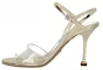 Buy (W) Sandal Prada Emas Tali Buku Lali, Buka Hujung, Gesper Bulat Selesa. 1X457L_3KGF_F0846