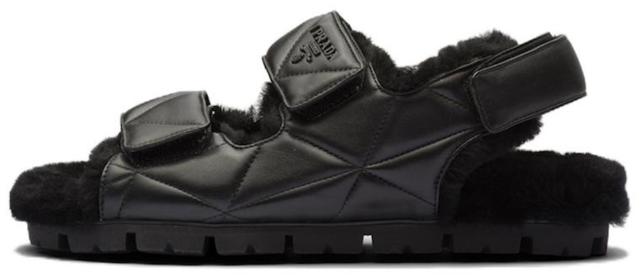 (Women) Prada Open Toe Beach Sandals 'Black' 1X721M_A3B_F0002_F_ZF20 Buy (Women) Prada Open Toe Beach Sandals 'Black' 1X721M_A3B_F0002_F_ZF20
