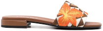 Order (Women) Prada Open Toe Flat Sandals 'Brown Fashion' 1XX652_CLJ_F0102_F_0I0U