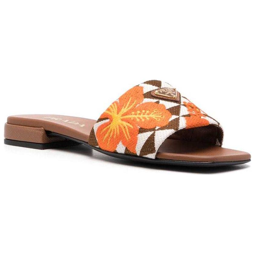 Lookbook (Women) Prada Open Toe Flat Sandals 'Brown Fashion' 1XX652_CLJ_F0102_F_0I0U