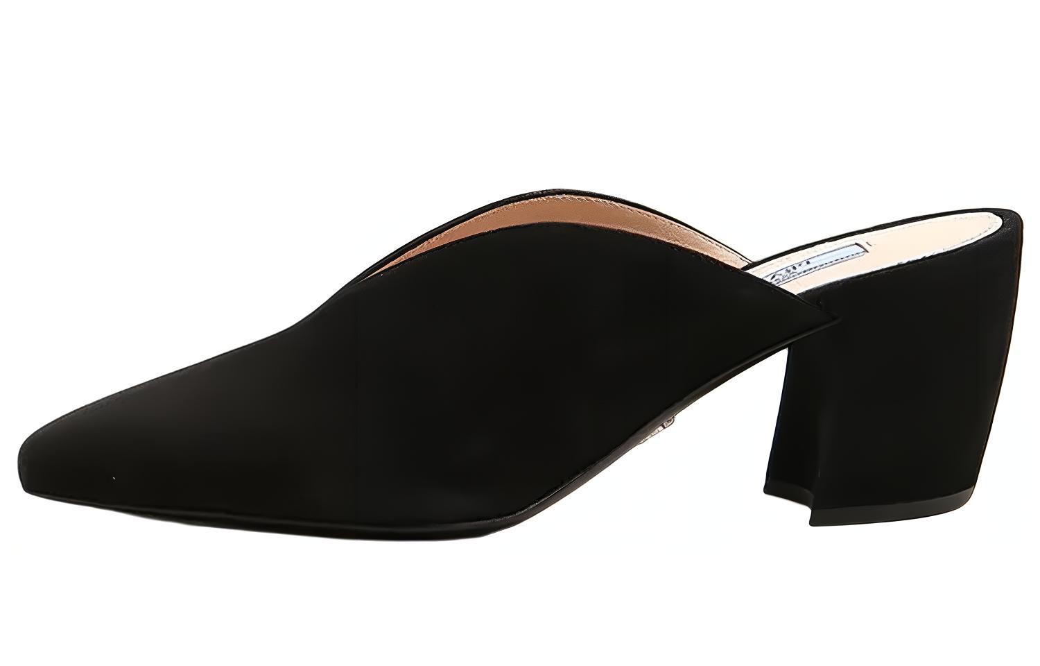 (Women) Prada Open Toe Heel 'Fashion Slide Black' 1S618L_008_F0002