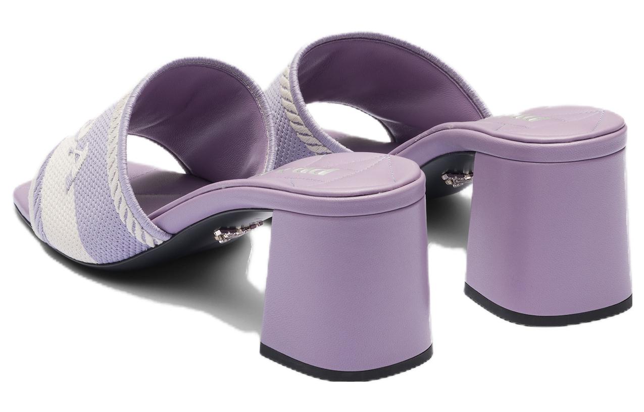 Lookbook (W) 프라다 오픈토 퍼플 하이힐 샌들 1XX612-3LKB-F009U