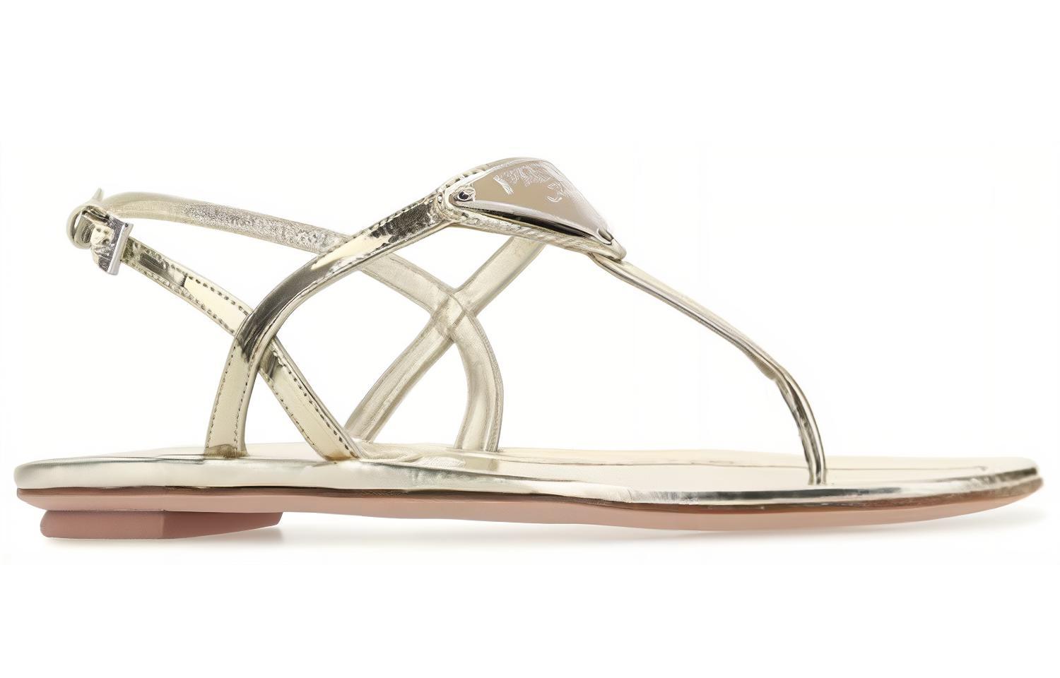 Order (W) Sandal Kulit Prada Open Toe 'Emas' 1Y032M_3AU1_F0846_F_005