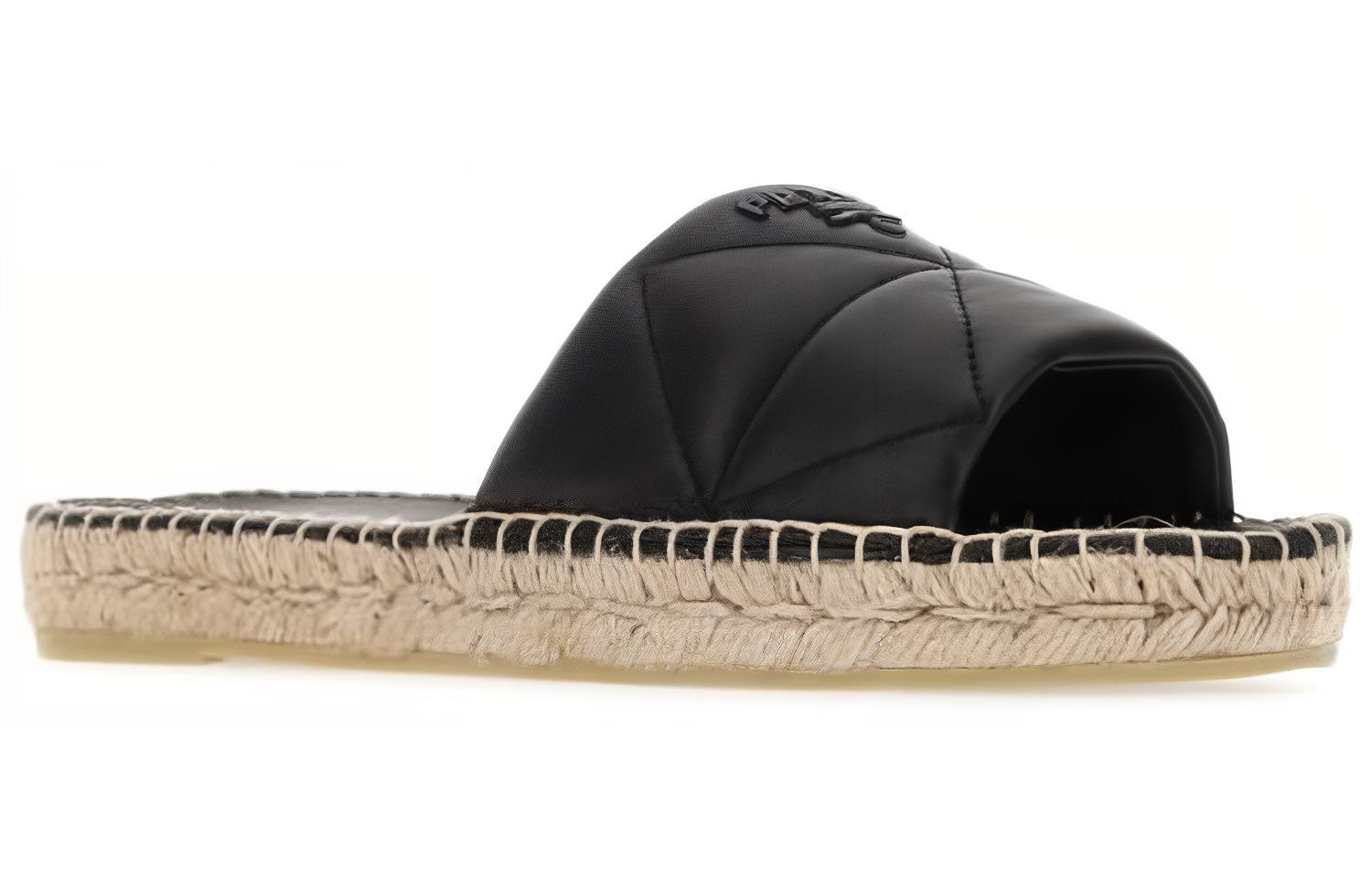 (W) Prada Open Toe Slip-On Sandals 'Black Fashion' 圖 3