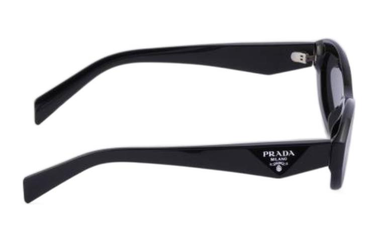 (Women) PRADA Oval Acetate Black Sunglasses for Women with Side Lettering. SPR26ZE16KFE08ZC055 圖 4