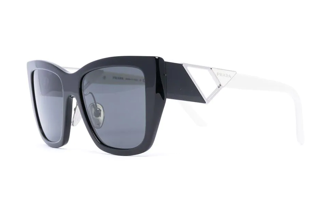 (Women) PRADA Oversized Square Butterfly Sunglasses for Women - Blue. 0PR21YS1AB5S0