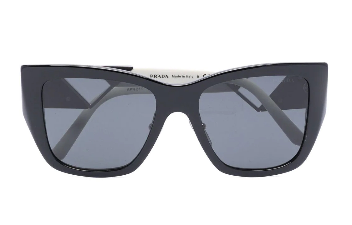 (Women) PRADA Oversized Square Butterfly Sunglasses for Women - Blue. 0PR21YS1AB5S0 圖 3