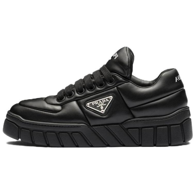 Buy (Women) Prada Padded Nappa Leather Sneakers 'Black