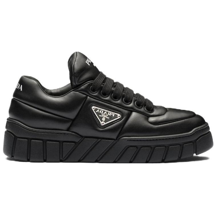 (W) Prada Padded Nappa Leather Sneakers 'Black' 圖 2