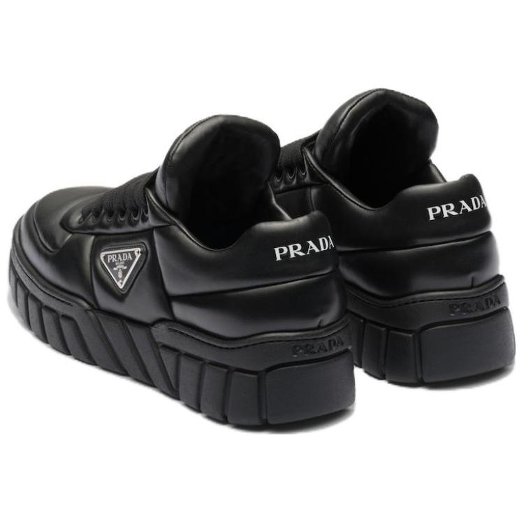 (W) Prada Padded Nappa Leather Sneakers 'Black' 圖 4