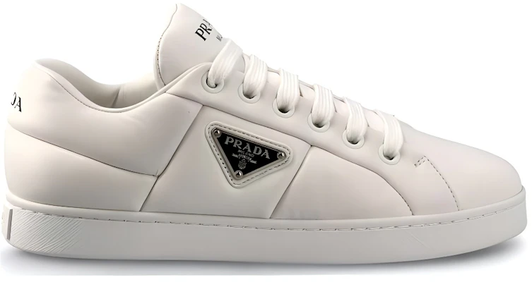 (W) 普拉达白色绗缝小牛皮运动鞋 1E204N_2DL8_F0009 Order (W) 普拉达白色绗缝小牛皮运动鞋 1E204N_2DL8_F0009