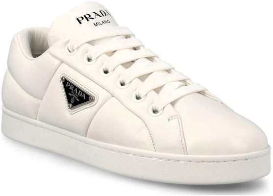 (W) 普拉达白色绗缝小牛皮运动鞋 1E204N_2DL8_F0009 Lookbook (W) 普拉达白色绗缝小牛皮运动鞋 1E204N_2DL8_F0009