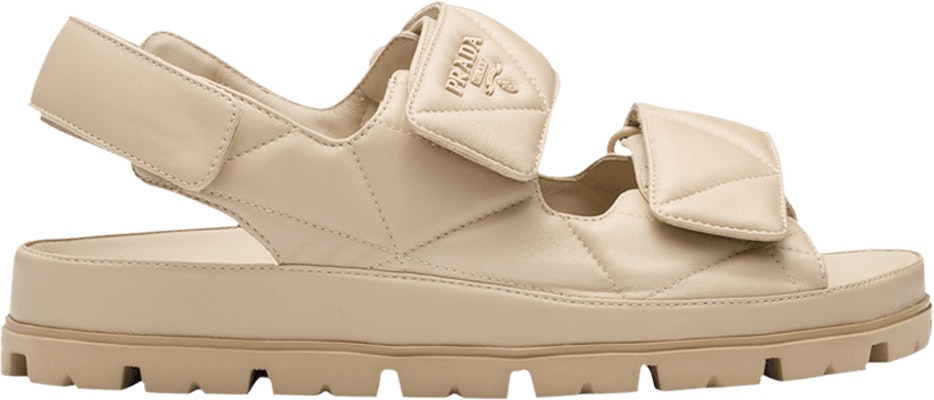 (W) Sandal Prada Padded Nappa 'Desert Beige' 1X721M-038-F0F24 Buy (W) Sandal Prada Padded Nappa 'Desert Beige' 1X721M-038-F0F24