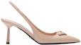 Order (W) Prada Tacchi Slingback in Pelle Spazzolata con Logo Patch ''Rosa'' 1I901M_055_F0236_F_075