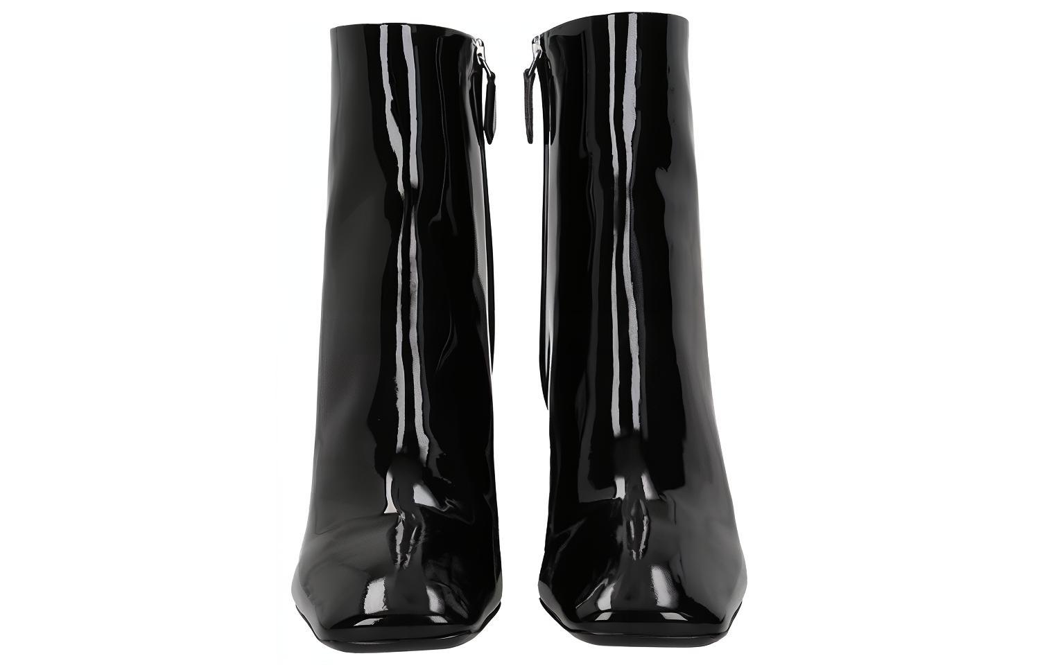 (W) Prada Patent Leather Ankle Boots 'Black' 圖 5